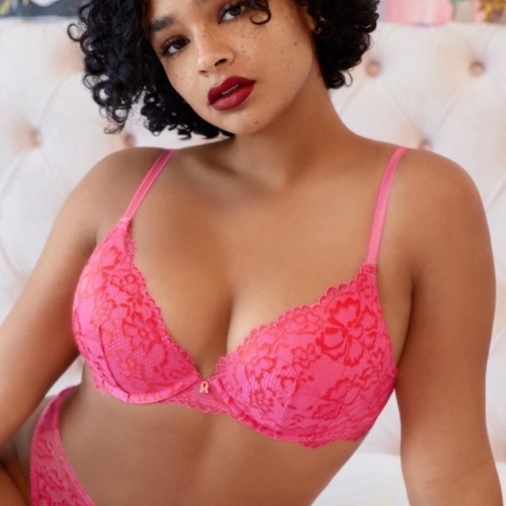 Savage X Fenty Lace Demi Balconette Bra